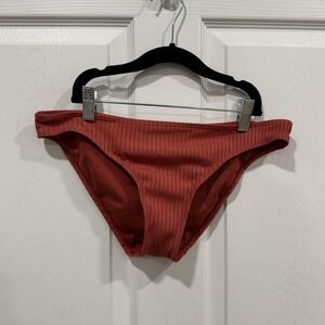 CABANA DEL SOL Wide Rib Off The Shoulder Swimsuit Bottom Medium M‎